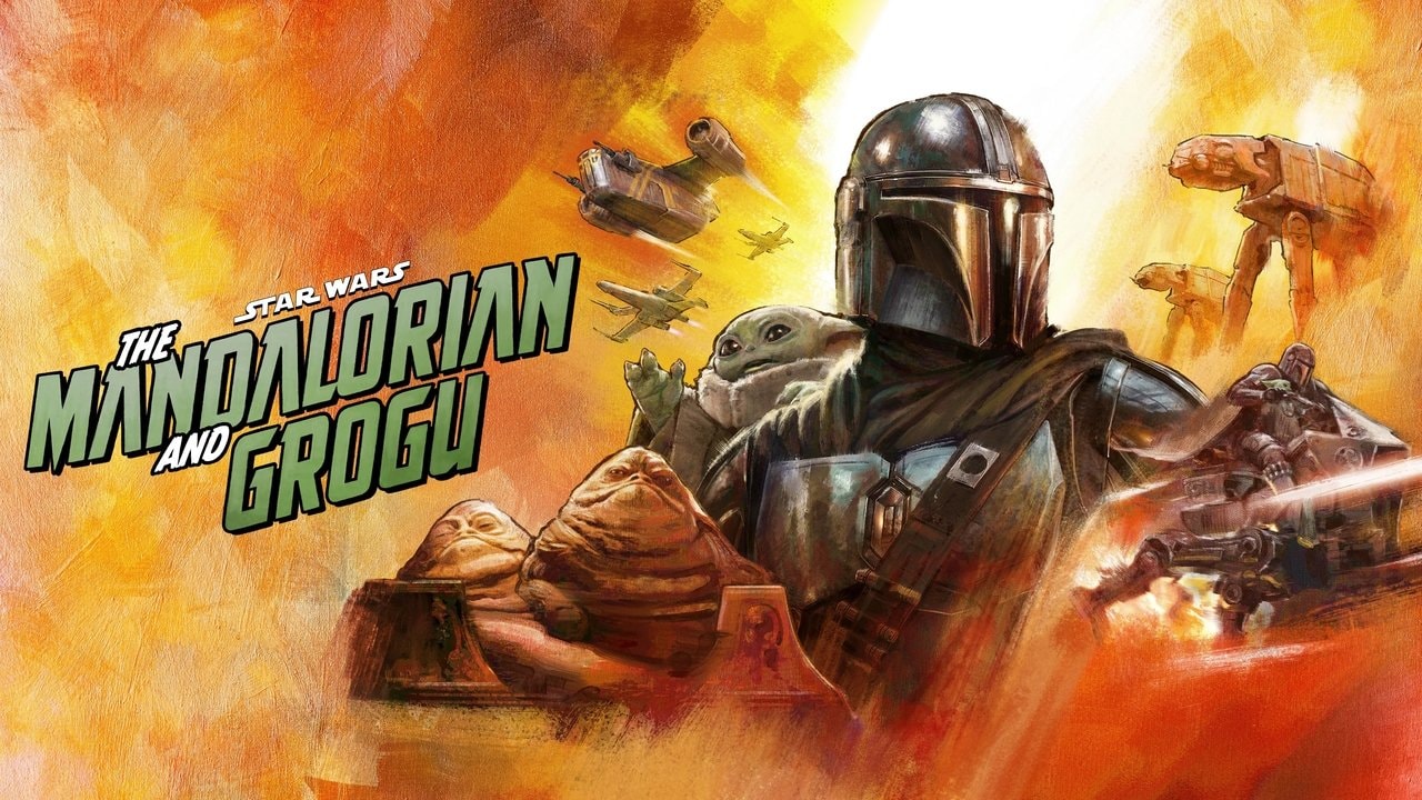 The Mandalorian and Grogu backdrop